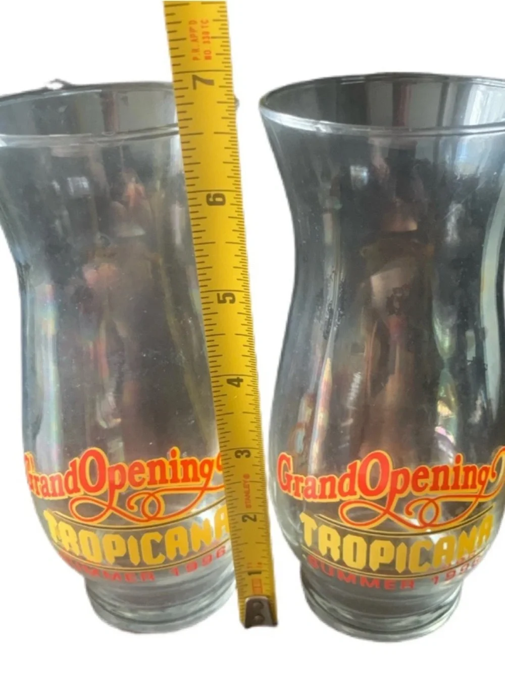 Vintage Tropicana Hotel Casino Atlantic City Grand Opening Hurricane Glass Lot